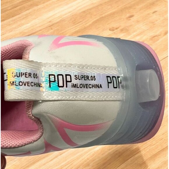 Jiandian Girls Roller Skates Shoes Euro 31Pink Round Toe Low Top Shoes - Picture 5 of 9